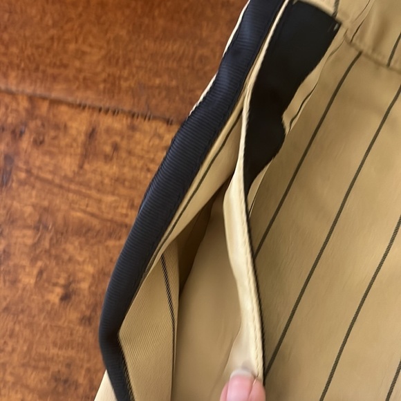 NWOT La Ligne x Target Pants Trousers Side Stripe Wide Leg Tan Black - Picture 14 of 16